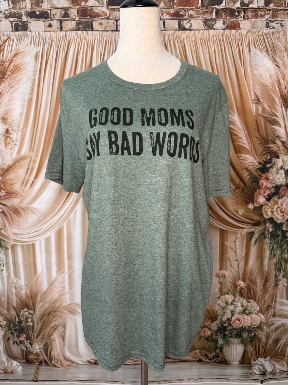 Gildan Softstyle Heather Sage Green Tee